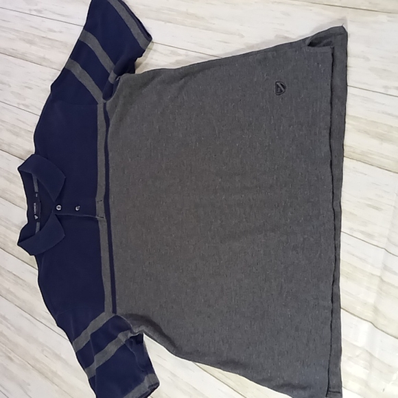 Cremieux Classic Polo Shirt Men's Size Large Navy/ Gray - Picture 5 of 15